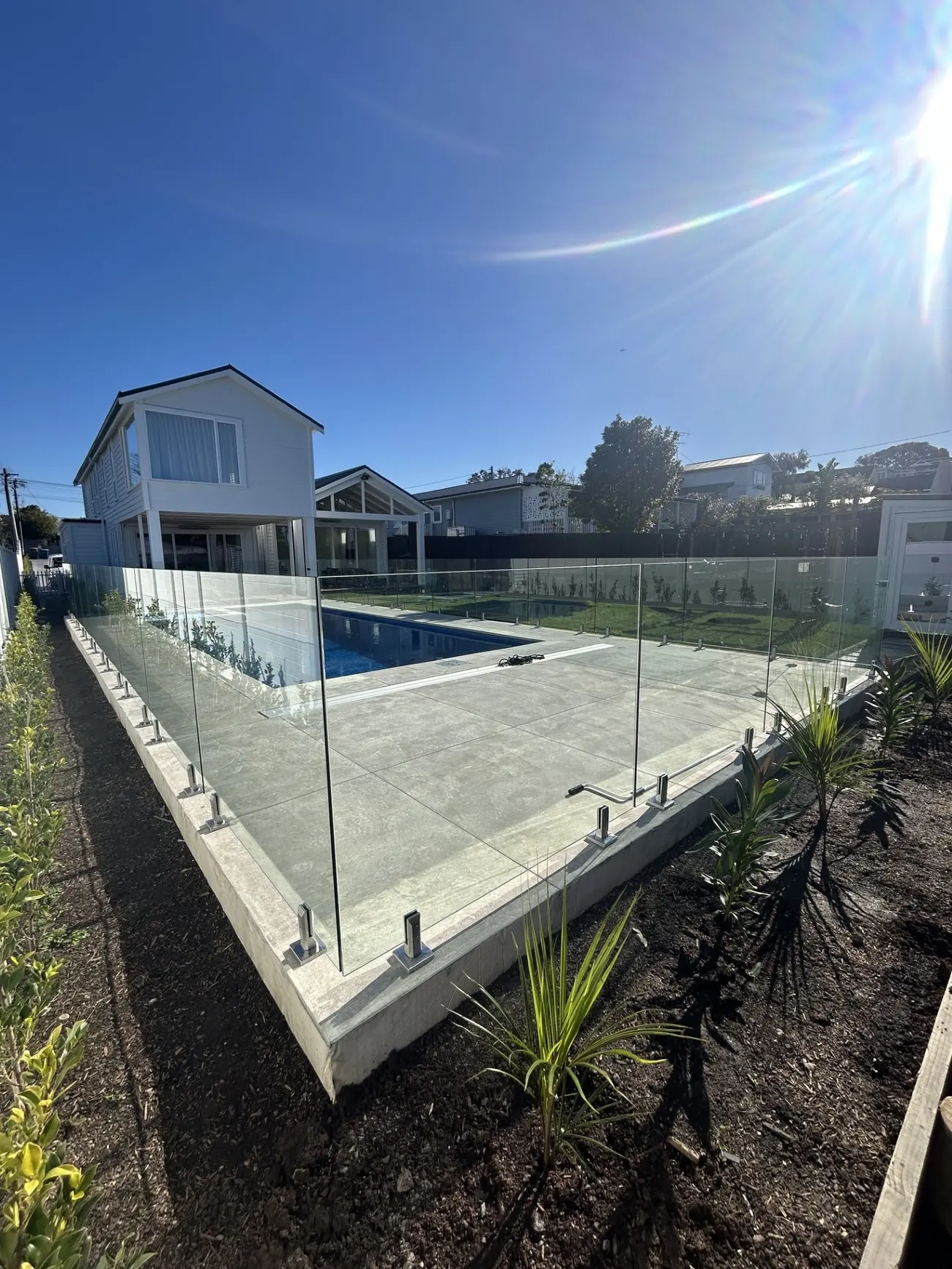 Family pool, clear barrier by Professional Fitouts