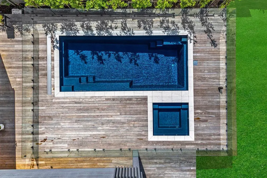 Pool and spa from above by Professional Fitouts